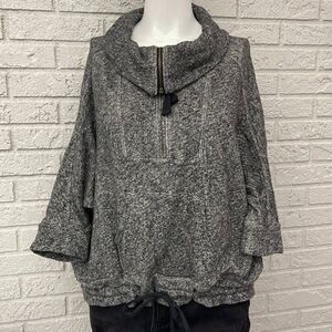 Loft Ann Taylor Women Gray Cowl Neck Oversized Sweater XS/S